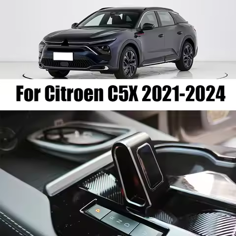 For Citroen C5X 2021 2022 2023 2024 Automotive interior gear shift head decorative frame made of alu