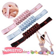 UMISTYDREAMUM9U Yoga Stretching Belt, Digital 10/12 Grid Dance Stretch Band, Portable Adjustable Ela