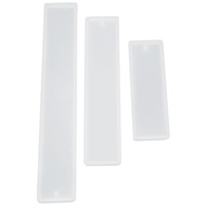 12 Pcs/Set Rectangle Silicone Bookmark Mold DIY Bookmark Mould Making Epoxy Resin Jewelry