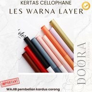 Cellophane Paper Flower Bouquet Les Color 2 layers Cellophane Paper Flower Bouquet