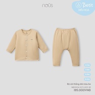 NOUS - Beige long straight set - Nu Petit -0M 3M 6M 9M - SS24.T7A- ZN411 .- ZZZ