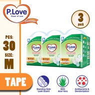P.Love Standard Adult Tape Diapers - L10/M10/XL8 (3 Packs)
