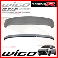 Toyota Wigo 2014 to 2022 OEM Spoiler with Brake Light UNPAINTED 2015 2016 2017 2018 2019 2020 2021 (