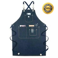 Barista Cafe Coffeeshop Barbershop Bartender Denim Apron Unisex Multifunctional HandmadeOriginal