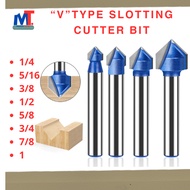 MATA Wood Profile Bit Router Bit V GROOVING BIT Router Bit V Type Slotting Cutter Bit