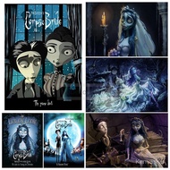 GTL9 Classic Animated Movies Corpse-Bride Poster Old Film Prints Canvas Painting Wall Art Pictures H