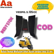 Vespa s 125cc motorcycle carpet/ motorcycle foot mat motorcycle
