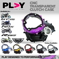 PLAY Y15ZR Y16 Y16ZR MT15 R15 R15M CNC TRANSPARENT CLUTCH COVER ENGINE COVER CLUTCH