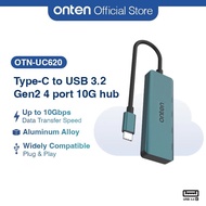 ONTEN UC620 Type C to USB3.2 Gen2 10Gbps 4 Ports Hub Splitter Ultra Super Speed Adapter compatible f