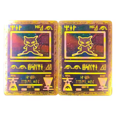 DIY POKEMON Ancient MEW Antico HOLO 40HP PROMO NEW NMINT CARTA ULTRA RARA Collection Game Anime Card