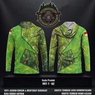 Produk Original Jersey Camo Custom Kerah Hoodie Hntf 198 / Kaos Hunting / Baju Perbakin / Baju Kamuf