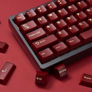 keycap anime keycaps cherry mx keycaps PYGA Red Semi-Transparent Keycap Original Factory Height ABS 