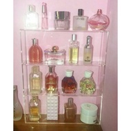 Perfume box - 3-tier fragrance SAKAI ACRYLIC DOOR 3-tier multi-purpose ACRYLIC shelf/