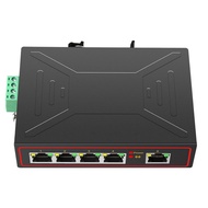 Plug and Play 5 Ports 100M Industrial Network Switch RJ45 Hub Internet Splitter RJ45 Switch DIN Rail