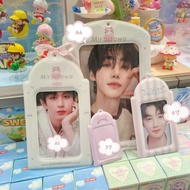 A5 White Bow Jumbo Card Holder Card Holder Small Card Organizer Star Organizer Card Holder Chasing S