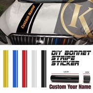 [Custom Name]K248# Special Custom Name DIY Bonnet Stripe Stickers