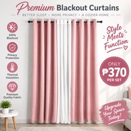 7ft x 4.4ft Plain Curtain For Window Kurtina Sa Bintana Blackout Curtain For Window Bedroom