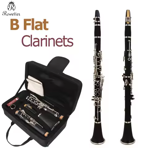 Rowtter YCL-255 Bb Clarinet 17 Key Sib Klarnet /ABS Body Material Clarinette