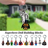 Superhero Doll Building Blocks Assembling Toy Building Couple Pendant Keychain Pendant Blocks C4I3