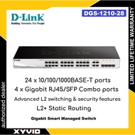 D-LINK DGS-1210-28 28-Ports (24 Port Gigabit + 4 Port SFP) Web Smart Gigabit Switch