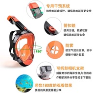 2025New Snorkeling Mask Anti-Fog Swimming Full Dry Diving Goggles Mask Diving Waterproof Full Face M