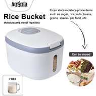 [10KG】Angola Rice Storage Container Rice Box Insect Moisture Proof Sealed Bekas Beras Storage Tempat Simpan Beras