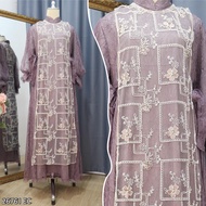 YESAYA Dress Satu Set Inner Outer Gamis Muslim Wanita Pesta Kondangan 26761