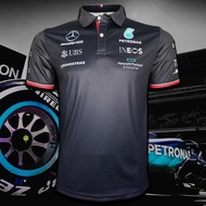 Polo Shirt F1 Formula One Mercedes Amg Petronas FM0004 Lewis Hamilton Model Size S-5XL