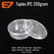 IPC Plastic Cake Jar PP Round Shape - Shatterproof Jar, 250 grams (24 pcs)