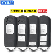 【HOT SALE】 Youbba 2/3/4 Buttons 433mhz Id49 Chip Smart Remote Key Fob For Mazda 3 6 Cx7 Mx-5 Miata 2