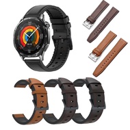 20mm 22mm Leather+Silicone Hybrid Watch Strap Band For Huawei Watch GT 2 2e 3 4 5 5Pro 46mm GT3SE Bu