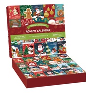Laputa 1000-piece Christmas Puzzle Set 1000 Piece Christmas Advent Calendar Puzzle Winter Santa Snow