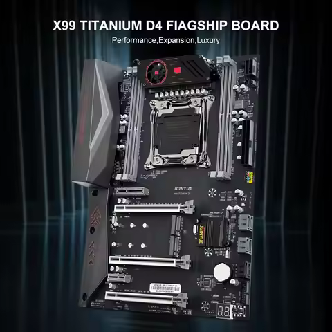 JGINYUE X99 Motherboard Intel LGA 2011-3 Support Xeon E5 V3 V4 DDR4 128GB ECC M.2 NVME SATA High-end
