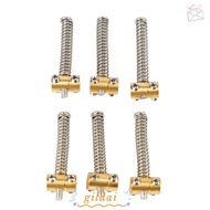 GILDAI 6pcs Brass Saddles Set​, ​Electric Guitar Parts​ ​Tele Style​ ​Telecaster Saddles, ​Guitar Br