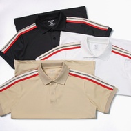 Plcs Crocodile Polo T-shirt With Shoulder Stripes