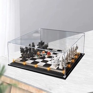 Transparent Acrylic Display Box For LEGO 76392 Harry Potter Hogwarts Wizarding Chess Storage Case Du