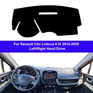 ผ้าคลุมพรมกันลื่นพรมแผงหน้าปัดรถยนต์สำหรับ Renault Clio Lutecia IV 4 2013-2020กันแดดม่านบังแดดกันแสงแดด