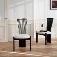 Light Luxury Fan B & B Leisure Chair Dining Chair Office Chair Designer Influencer Medieval Solid Wo