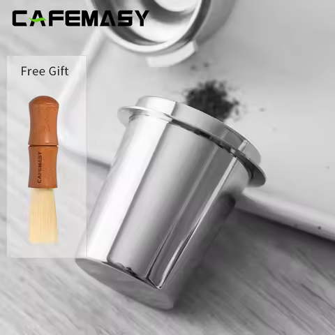 CAFEMSFY 51/53/58mm Coffee Dosing Cup Sniffing Mug For Espresso Machine Wear Resistant Stainles Coff