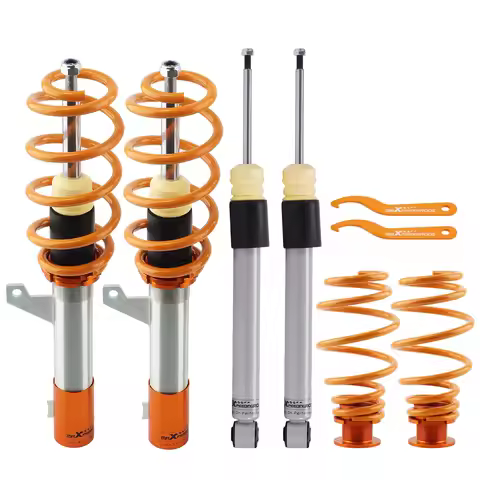Shock Absorber Coilover Spring & Shock Assembly Coil for VW GOLF MK5 MK6 2.0TDi For Audi A3 8P (FWD)