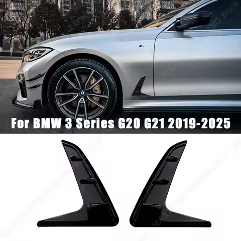 For BMW 3 Series G20 G21 318i 320i 330i M340i M340d 2019-2025 Gloss Black Car Exterior Side Body Air