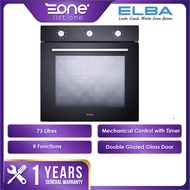 Elba 73L Built-In Oven DIVO EBO-M7388(BK) | 8 Functions | Mechanical Control With Timer