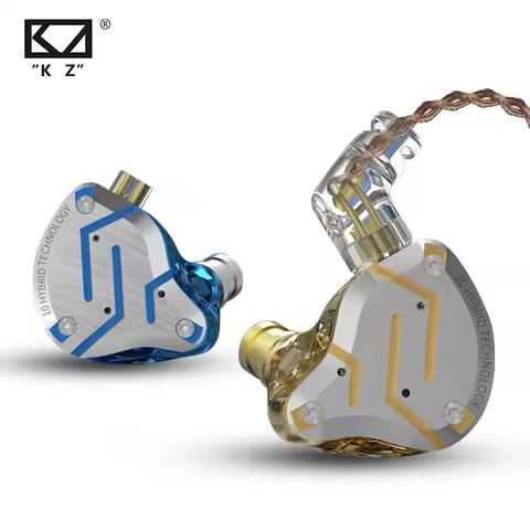 KZ ZS10 PRO 4BA+1DD HIFI Metal Headset Hybrid In-ear Earphone Sport Noise Cancelling Headset KZ ZSN 