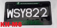 PERODUA BEZZA REAR NUMBER PLATE IN PLATE LICENSE PLATE BLACKBOARD + WHITE PLASTIC FONT NUMBER JPJ PA