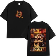 Anime Demon Slayer Hashira Members Eyes Graphic T Shirt Men Women Fashion Oversized T-Shirt Men's Ca