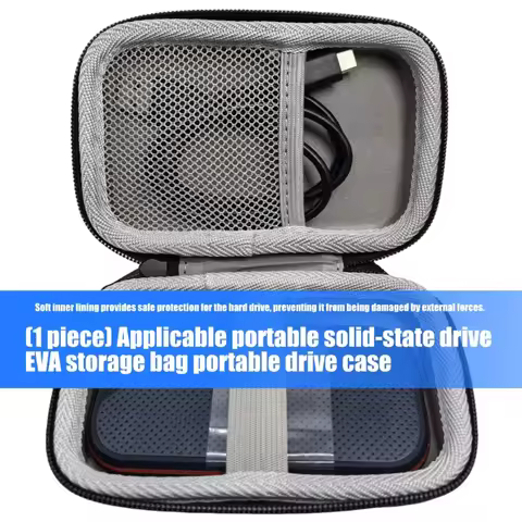 U55C EVA Carrying Case Shockproofs Storage Bag for External SSD Portables SSD Keep Important File Sa
