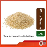 WHITE SESAME Seeds 1kg Bijan Putih 白芝麻