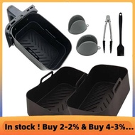 2PCS Air Fryer Silicone Liners Non-Stick for DZ201/ DZ401 Air Fryer Basket Accessories Reusable Air 