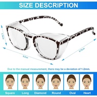 OXG 4 Pack Anti-Fog Safety Glasses, Z87.1+ Stylish Safety Goggles - Blue Light Blocking Protective E