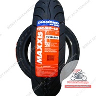 Ban Motor Matic 100/80 ring 14 MAXXIS DIAMOND MA-3DN TUBELESS Bonus Pentil untuk vario x ride fino dll